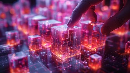 Futuristic scene of the world