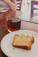 afternoon tea concept at resort