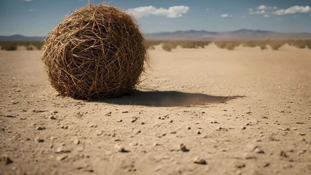 tumbleweed in the desert