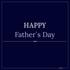 Happy Father`s Day lettering. Minimalist style vector wishes