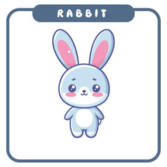 Cute Rabbit, Coloring Book