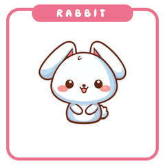 Cute Rabbit, Coloring Book