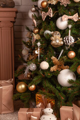 christmas tree and gifts