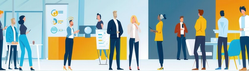 Obraz premium Participate in industry events Network with potential clients and partners at relevant conferences and exhibitions