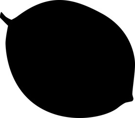 Isolated lemon silhouette.
Whole lemon silhouette.
lemon with leaves silhouette vector.