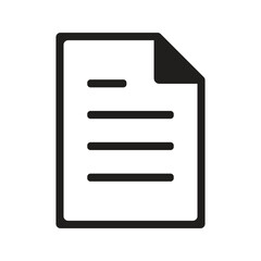 Fototapeta premium Document icon vector. File icon illustration vector file icon sign symbol set 