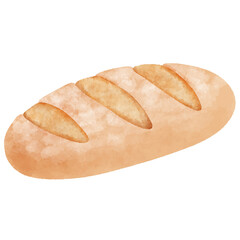 ドイツのパンのイラスト　Weizenmischbrot （ヴァイツェン・ミッシュブロート）