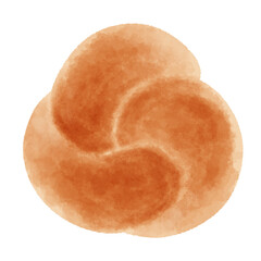 ドイツのパンのイラスト　Knoten（クノーテン）