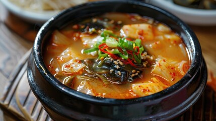 Traditional Korean Dish Loach Soup