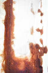 Rust of metals plate texture. Corrosive grunge rusted on iron. The pattern of grunged rust on the...