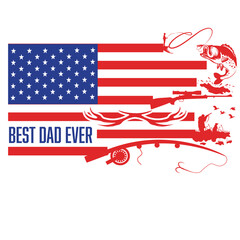 Hunting fishing deer USA american flag svg png, fishing svg, Best Dad ever Fishing and Hunting USA American flag svg png, father day svg png, fishing flag svg png, hunting flag png, Deer Hunting svg