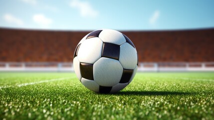 Fototapeta premium close-up soccer ball crossing the goal line