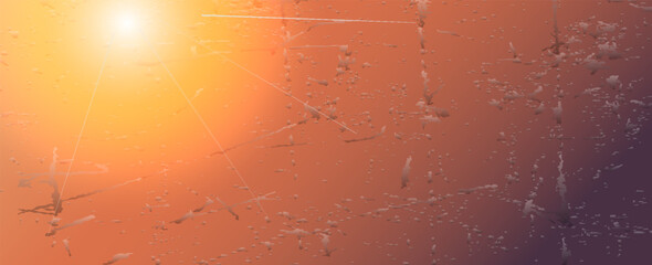Retro film overlay background, image with scratches, dust and light leaks; vector