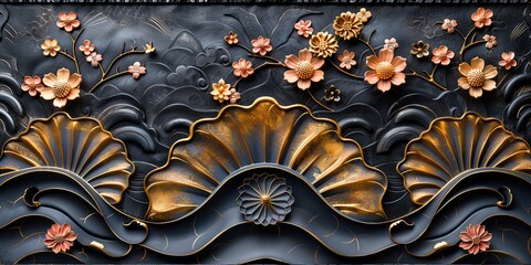 background and pattern in japanese gold an exquisitely delicate side of classic woodwork design geometric line modern oriental flower background
