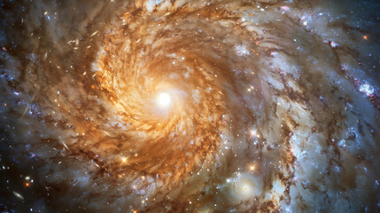  Close-up of the Central Region of a Spiral Galaxy