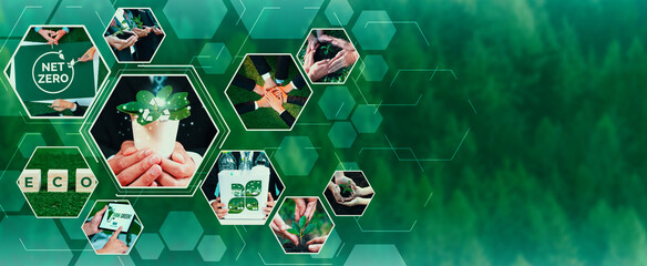 Green business ESG management tool to save world future concept model case idea to deal with bio...