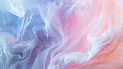Fototapeta premium Ethereal Fluid Swirls in Soft Pastel Colors