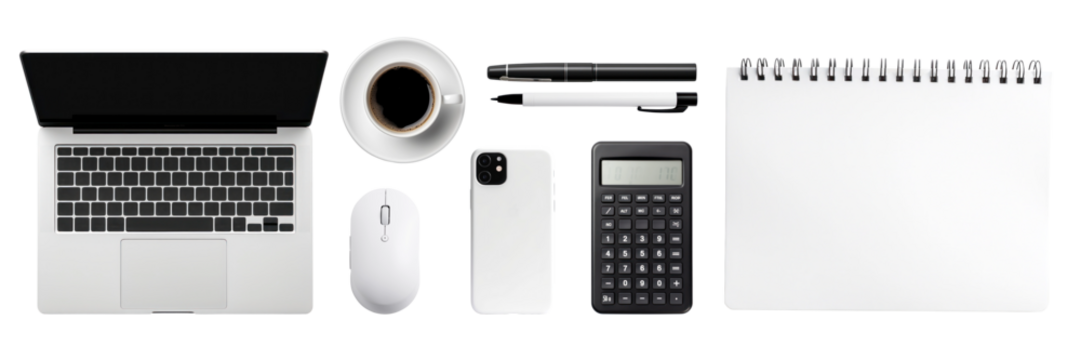 Work from home stationery set  png cut out element set