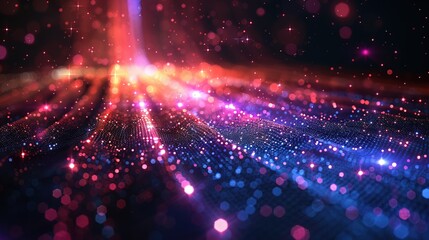 Abstract technology big data background concept. data stand out virtual reality