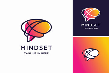 Initial letter B of brain logo design inspiration  © Urwah