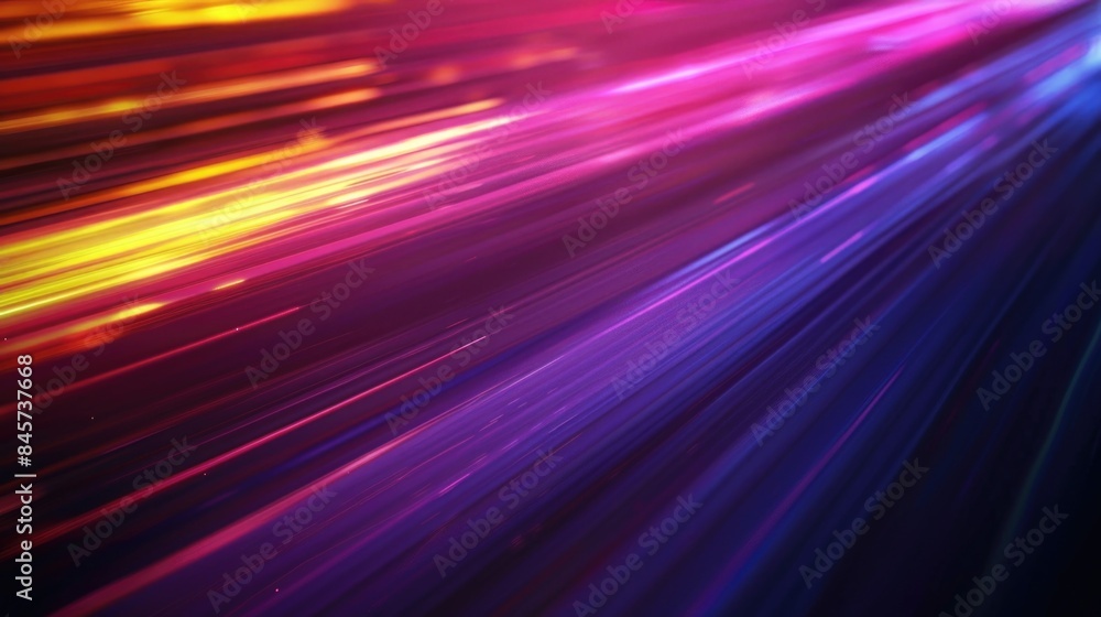 Poster a vibrant background with streaks of light, suitable for use in abstract or futuristic designs