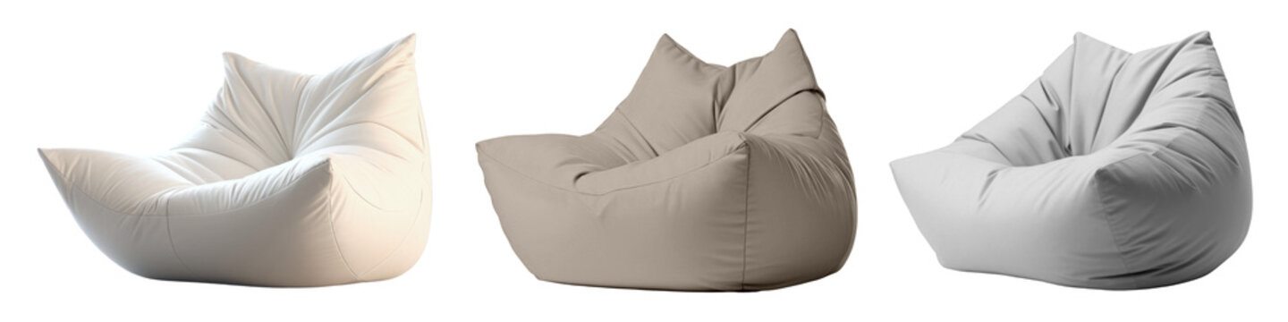 PNG Comfortable modern bean bag chairs set