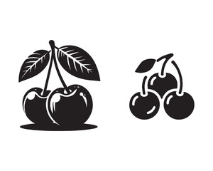 acerola organic Silhouette Illustration Vector Graphic Design Art Shadow Shape design