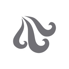 Wind can be used for logo, icon, and etc.