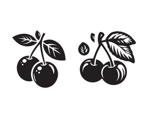 Obraz premium acerola organic Silhouette Illustration Vector Graphic Design Art Shadow Shape design