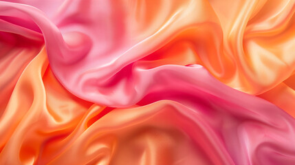 Obraz premium Orange and Tan silk background