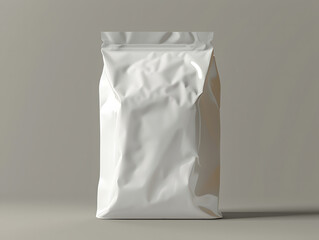 Blank white food bag mockup