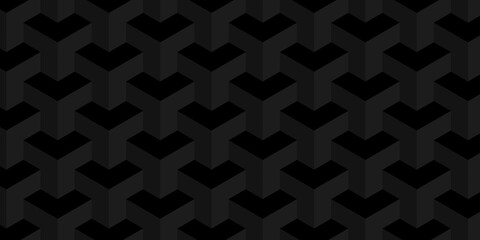  Minimal cubes geometric tile and mosaic wall grid backdrop hexagon technology wallpaper background. Black and gray block cube structure backdrop grid triangle texture vintage design.