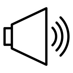 volume line icon vector illustration isolated on white background