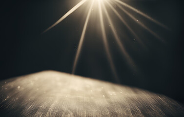 Sunlight on a Dark wall, Special lens flash, light effect. The flash flashes rays and searchlight. illust.White glowing light. Beautiful star Light from the rays. Bright beautiful star. Sunlight