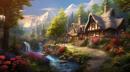enchanting fairy tale village