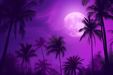 Naklejka premium palm tree silhouette