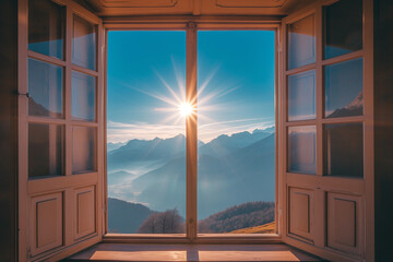 window in the morning