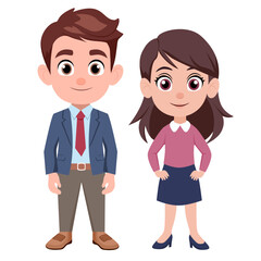 This is a officer career vector consisting of male officer and female officer. Used to decorate or present various events.