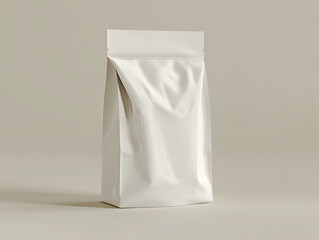 Blank white food bag mockup