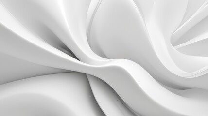 Obraz premium Abstract White , Gray Background with Clean Smooth Soft Wave. Abstract Background Copy Space