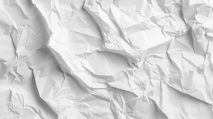 Obraz premium Texture of crumpled white paper background