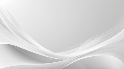 Abstract White , Gray Background with Clean Smooth Soft Wave. Abstract Background Copy Space