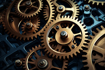 Cogwheels and gears as a background 