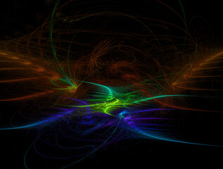Imaginatory fractal abstract background Image