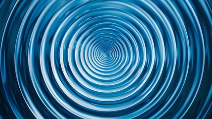 Abstract background with concentric circles blue bulls eye monochrome