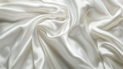 Obraz premium White Silk or Satin Texture for Wedding Background