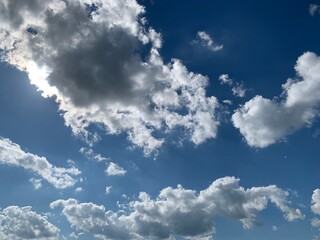 blue sky with clouds
