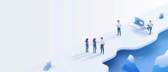 global digital transformation company white background