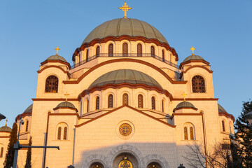 The Church of Saint Sava, Hram Svetog Save in Belgrade, Serbia