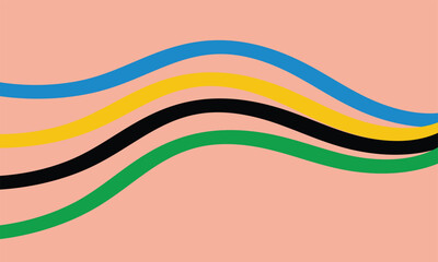 Colorful banner background, olympic games, copy space for text. Vector. EPS 10/AI